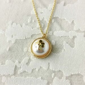Kate Spade Pearls on Pearls Gold Necklace White